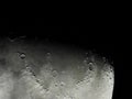 Moon lunar closeup of Apennine mountains