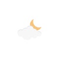 Moon cloud Royalty Free Stock Photo