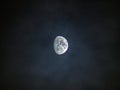 Moon in cloudy sky Royalty Free Stock Photo