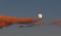Moon and clouds Royalty Free Stock Photo