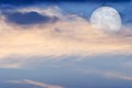 Moon Clouds Skies Royalty Free Stock Photo