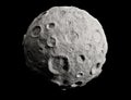 Moon and craters. Asteroid. Royalty Free Stock Photo