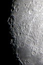 Moon craters detail Royalty Free Stock Photo