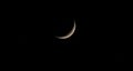 Moon with craters at night. photo taken with big tele - zoom lens