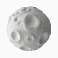 Moon with craters on the surface. Royalty Free Stock Photo