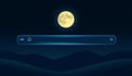 Moon on Dark Screen Digital Interface Generative AI