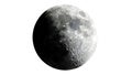 Moon with Detailed Surface and Craters Royalty Free Stock Photo