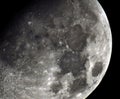 Moon details and ctrater Copernicus observing Royalty Free Stock Photo