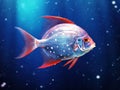 Moon fish isolated  Made With Generative AI illustration Royalty Free Stock Photo