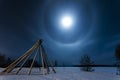 Moon Halo Royalty Free Stock Photo