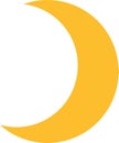 Moon icon yellow
