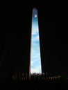 Moon Image Projected onto the Monument