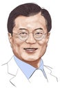 Moon Jae-in - South Korea Portrait Illustration