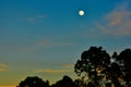 The moon just before sunset Royalty Free Stock Photo