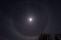 Moon Light Night with Halo Royalty Free Stock Photo