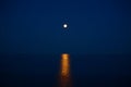 Moon Light On Sea