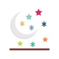 Moon Line Style vector icon which can easily modify or edit