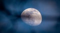 Moon, luna, seara, cer Sky, blue moon Royalty Free Stock Photo