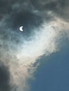 when the moon moves to cover the sun it is called a total solar eclipse Royalty Free Stock Photo