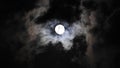 Moon. Mysterious. Mysterious. Lurking behind the clouds. Illuminating the coming rain. Alarming. Awesome. And at the same time - b