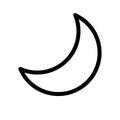 Moon, night icon Royalty Free Stock Photo