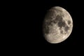 Moon in the night sky Royalty Free Stock Photo