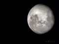 Moon our satellite in the Interstellar space. Royalty Free Stock Photo