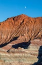 Moon over the Escalante Grand Staircase National Monument Utah Royalty Free Stock Photo