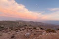 Moon over Keys View - Joshua Tree National Park