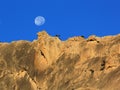 Moon over mountain Royalty Free Stock Photo
