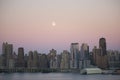 Moon Over New York Royalty Free Stock Photo