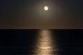 Moon over the ocean