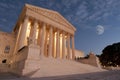 Moon over US Supreme Court Royalty Free Stock Photo