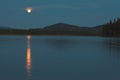 Moon over Yukon River