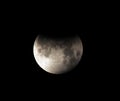 Moon,partial lunar eclipse Los Angeles,California Royalty Free Stock Photo