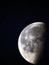 Moon Phase Waning Gibbous 64% black sky