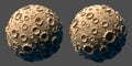 Moon planet asteroid isolated