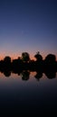 Moon and Planets Morning Reflection Royalty Free Stock Photo