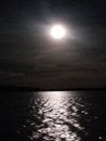 Moon, reflection, chesapeake, Maryland, super moon