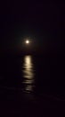 Moon reflection at myrtle beach