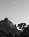 Moon rise in zion