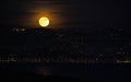 Moon rising in French Riviera