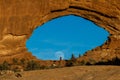 Moon rising thru North Window Royalty Free Stock Photo