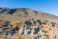 Moon Rocks off road recreational area aerial drone view near Reno, Nevada Royalty Free Stock Photo