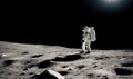 Moon silence creates a sense of aloneness for the astronaut Creating using generative AI tools