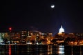 Moon set over Madison