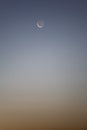 Moon set during sunrise Royalty Free Stock Photo