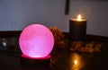 Moon Shape Pink USB Lamp | Himalayan Salt