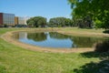 A moon-shape pond (lake)