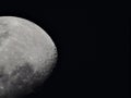 The moon by side Royalty Free Stock Photo